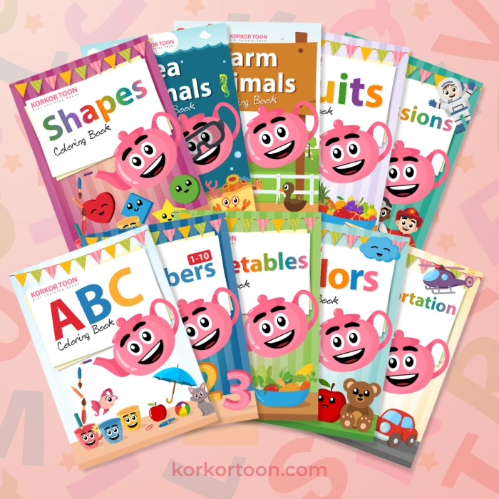 English Learning Coloring Books