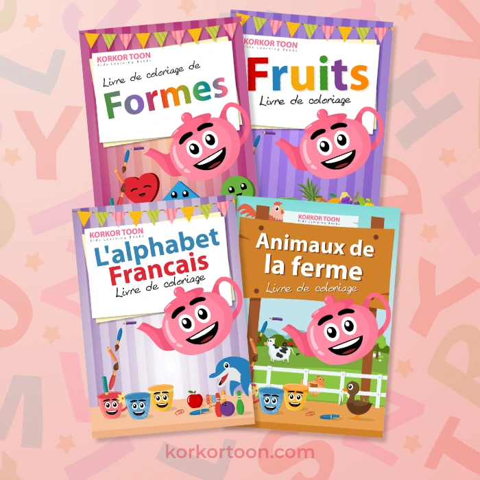 French Learning Coloring Books